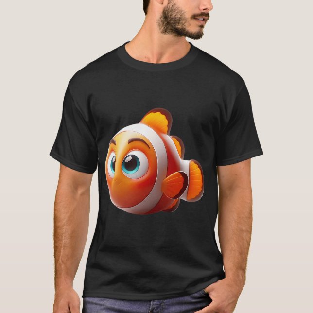 Camiseta Peixe-Palhaço Adorável (Frente)
