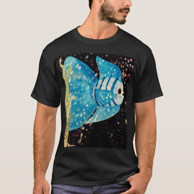 Camiseta Peixe-palhaço Azul (Frente)