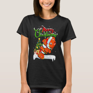 Camiseta Peixe Palhaço Decorações de Natal Palhaço de Natal