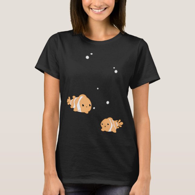 Camiseta Peixe-palhaço fofo (Frente)