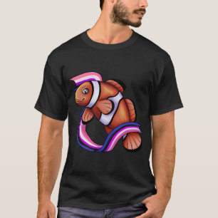 Camiseta Peixe-palhaço Genderfluid