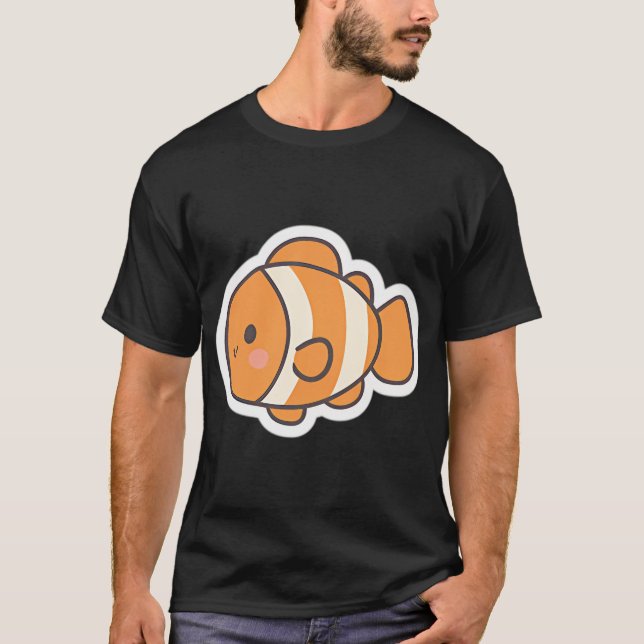 Camiseta Peixe Palhaço Kawaii (Frente)