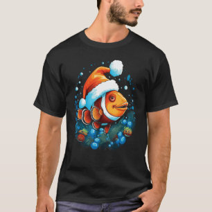Camiseta Peixe-palhaço Natal Aquário Recife Tanque Peixe En