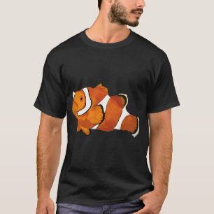 Camiseta Peixe-Palhaço Pintado à Mão