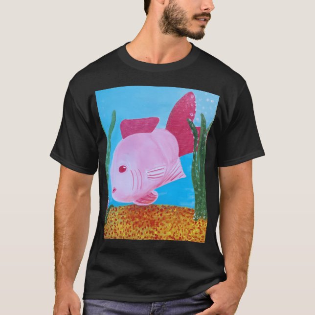 Camiseta Peixe-Palhaço Rosa (Frente)