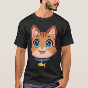 Camiseta Peixe Papagaio Fofo com Olhos de Gato