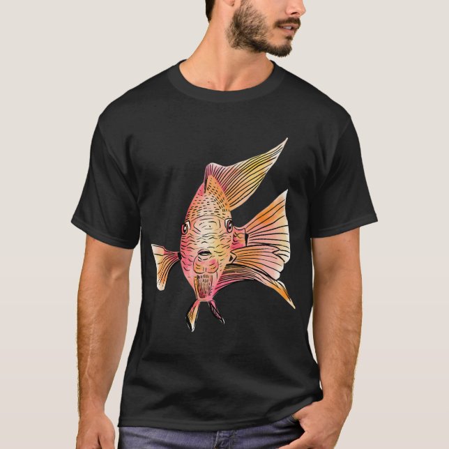 Camiseta Peixe papagaio sangue laranja (Frente)