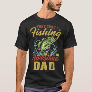 Camiseta Peixe Parte do Tempo Pai Incrível em Tempo Integra