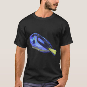 Camiseta Peixe Peixe Azul Água-Marinha