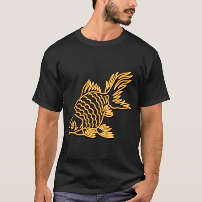 Camiseta Peixe, peixe, peixe dourado (Frente)