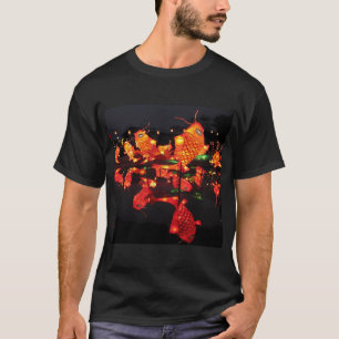 Camiseta Peixe pequeno, com humor, laranja