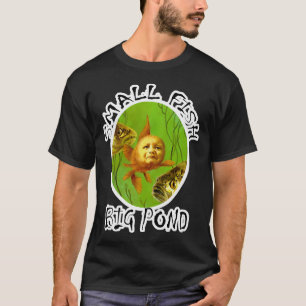 Camiseta Peixe Pequeno Grande Lago Bebê Design Peixinho Dou