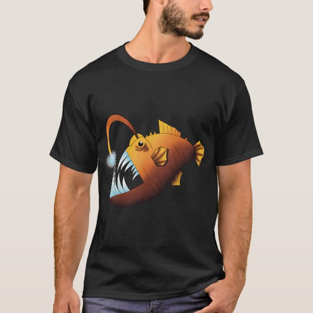 Camiseta peixe-pescador (Frente)