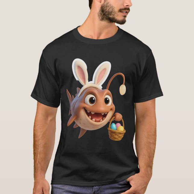 Camiseta Peixe-Pescador da Páscoa (Frente)