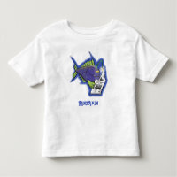 Peixe-pescador engraçado desenho animado