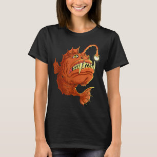 Camiseta Peixe-Pescador Peixe de Águas Profundas