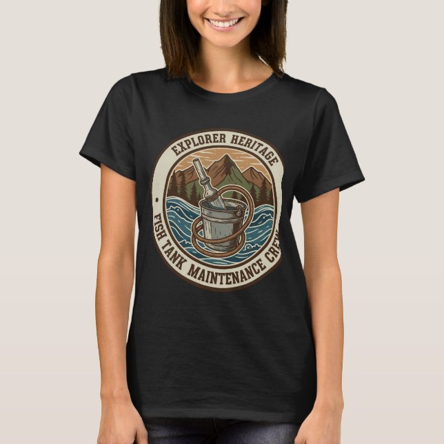 Camiseta Peixe Pleco de Olhos Azuis de Natal (Frente)