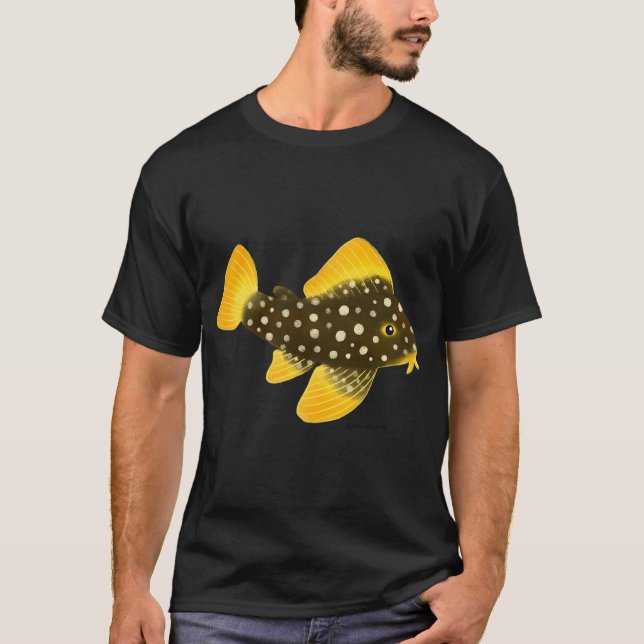 Camiseta Peixe Pleco Golden Nugget (Frente)
