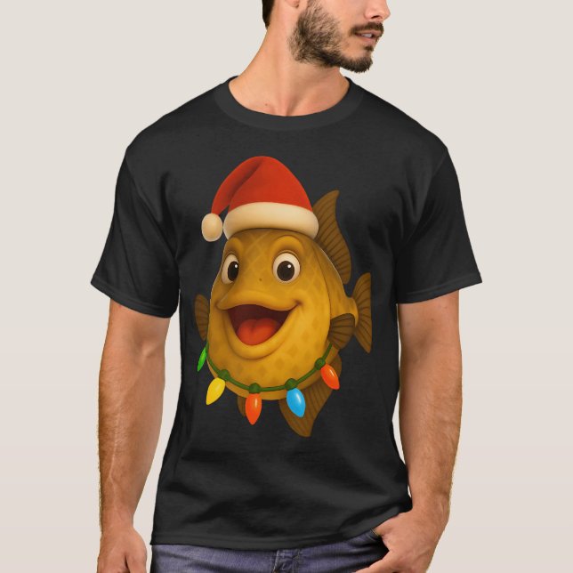 Camiseta Peixe-porco-de-Natal (Frente)