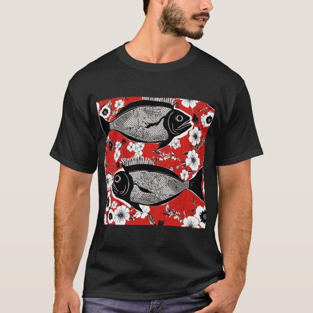 Camiseta Peixe preto (Frente)