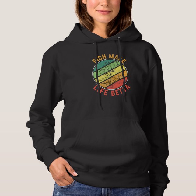 Camiseta Peixe Que Mantém A Motif Peixe Torna A Vida Betta (Frente)