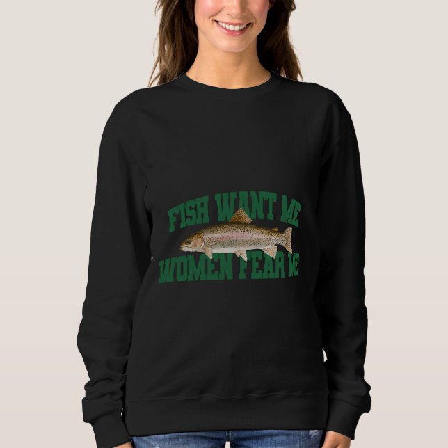 Camiseta Peixe Quer Que As Mulheres Me Temam Meme (Frente)