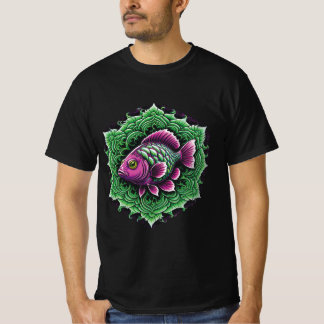 Camiseta Peixe Roxo Mandala 1