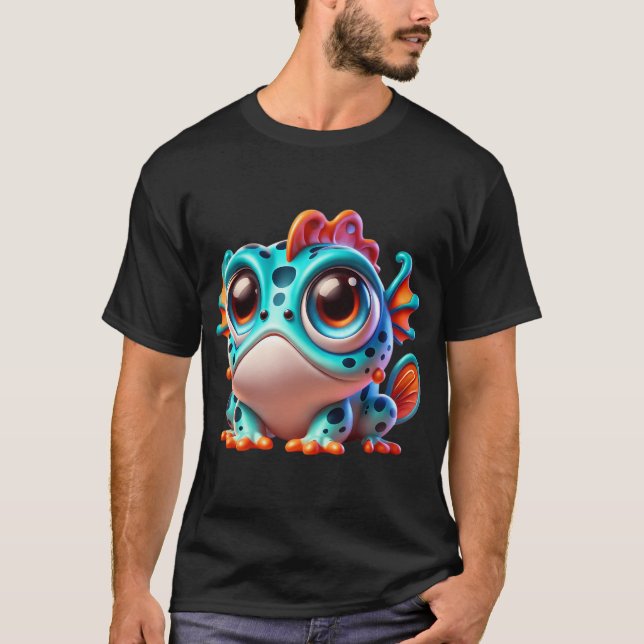 Camiseta Peixe-Sapo Adorável (Frente)