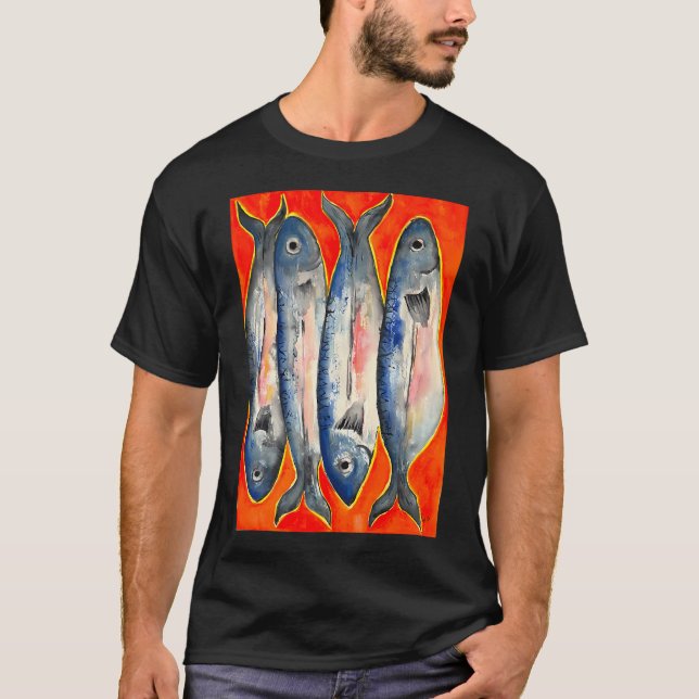 Camiseta peixe sardo 8 (Frente)