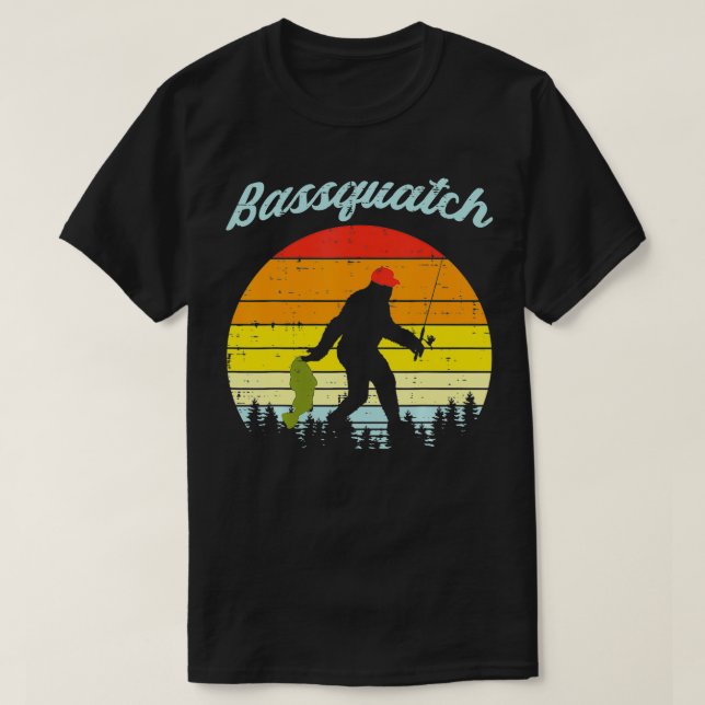Camiseta Peixe-Sasquatch-Pé-Grande (Frente do Design)
