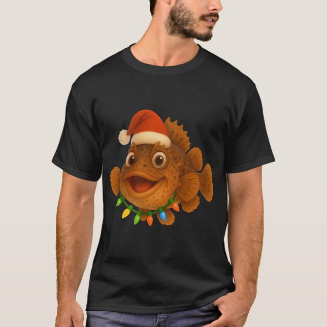 Camiseta Peixe Sculpin de Natal (Frente)
