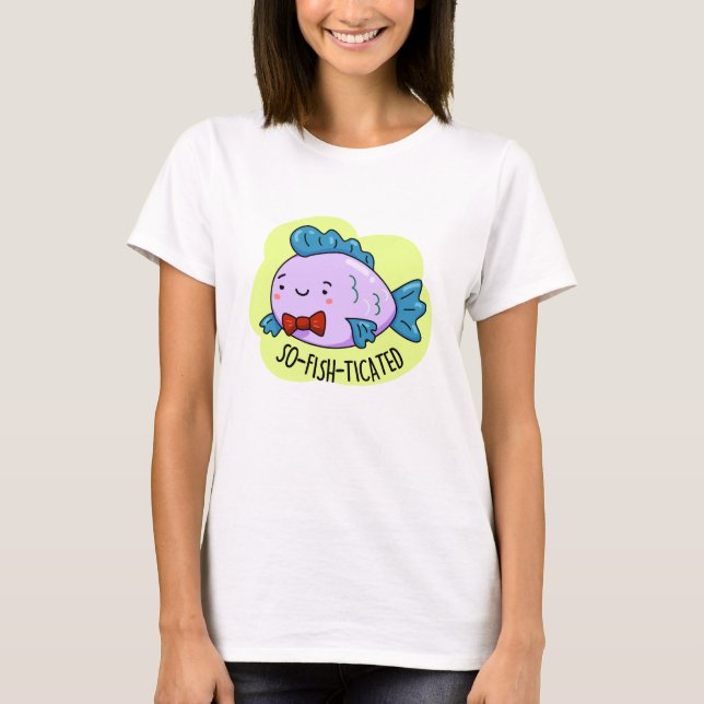 Camiseta Peixe sofisticado, sofisticado, com tantos peixes (Frente)