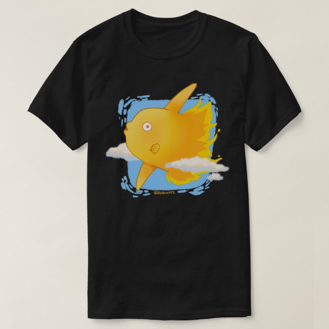 Camiseta peixe sol (Frente do Design)