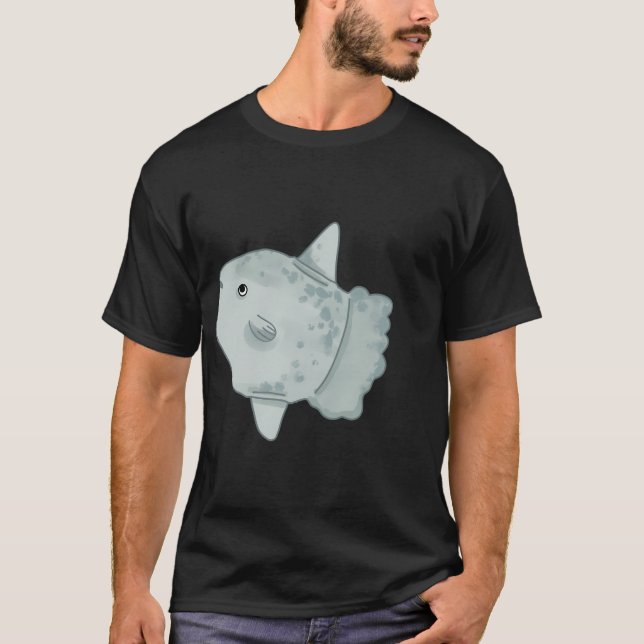 Camiseta Peixe-sol azul (Frente)