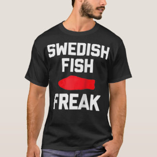 Camiseta Peixe sueco Engraçado que diz comida sarcástica