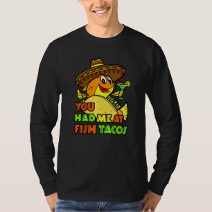 Camiseta Peixe Taco Foodie Comida Mexicano Você Me Teve No 