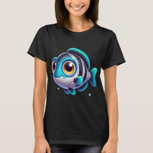 Camiseta Peixe Tambor de Água Doce Adorável