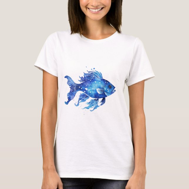 Camiseta Peixe Tão Azul (Frente)