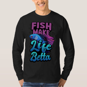 Camiseta Peixe Torna Vida Betta Roxo