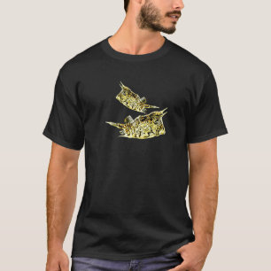 Camiseta Peixe Vaca Peixe Oceano Aquário de Recife de Água