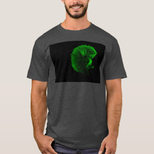 Camiseta Peixe verde no escuro