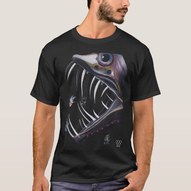 Camiseta Peixe Víbora de Dentes de Sabre (Frente)