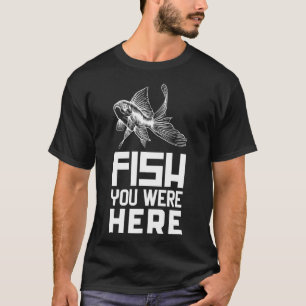 CAMISETA PEIXE VOCÊ ESTAVA AQUI O AMOR GOLFISH PRETO E BRAN