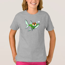Camiseta PEIXE ZANGADO com OLHO VERMELHO por Jeff Willis Ar