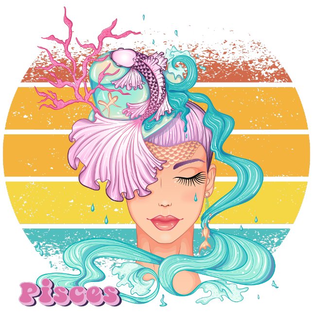 Camiseta Peixes (Pisces (February 19 - March 20):
"Dive into Fantasy, Where Reality Sets Free!")