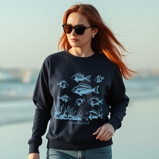 Camiseta Peixes (Fishes-Fish under Water-Fisherman Style Trend Summer Beach Blue)