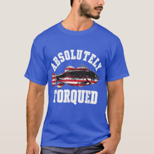 Camiseta Peixes Absolutamente Torquados EUA Peixes Engraçad