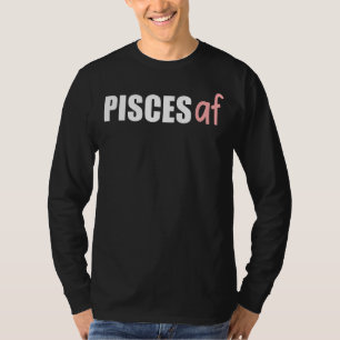 Camiseta Peixes Af Zodiac Astrologia de Aniversário feverei