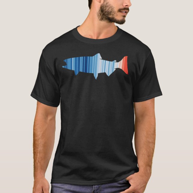 Camiseta Peixes - &amp das Alterações Climáticas; Tempera d (Frente)