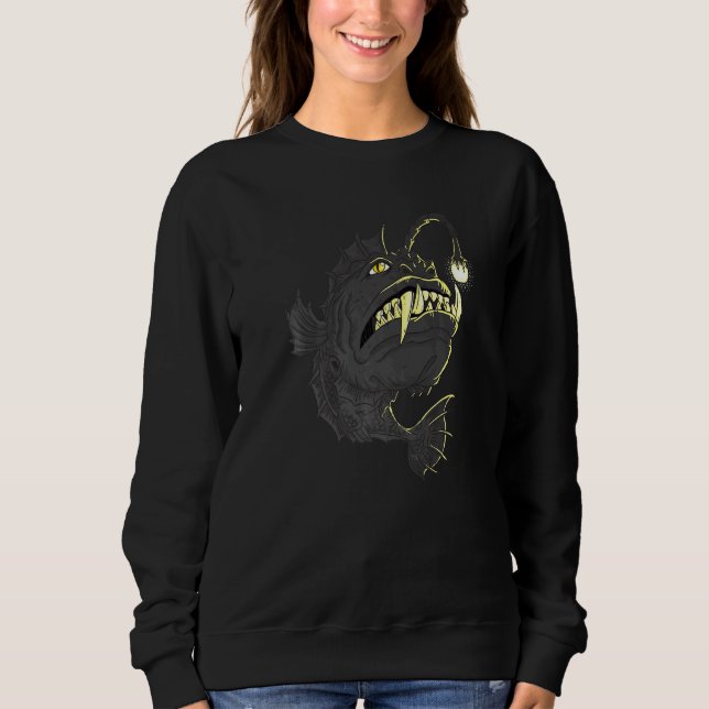Camiseta Peixes-Anglas do Mar Profundo (Frente)